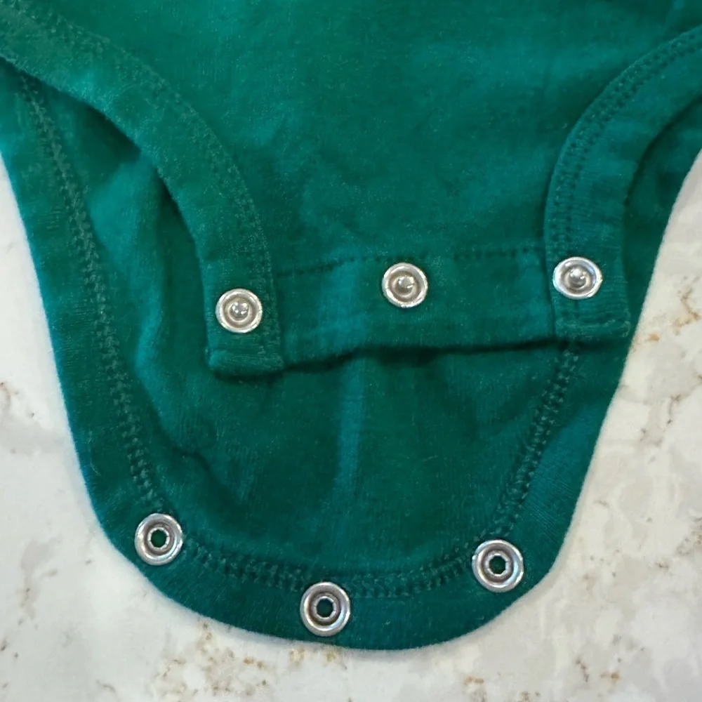 Carters - 3M - Festive Green and Gray Baby Outfit
